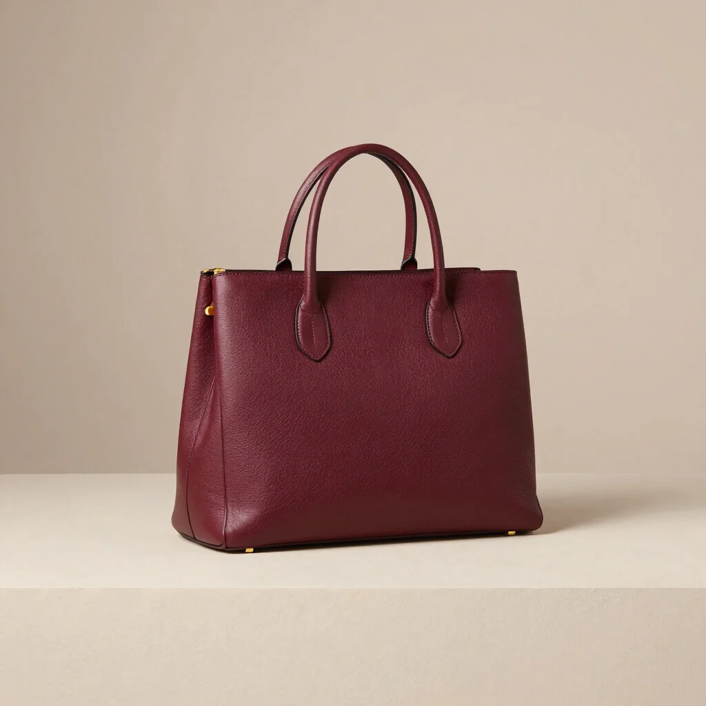 Burgundy Atelier Tote